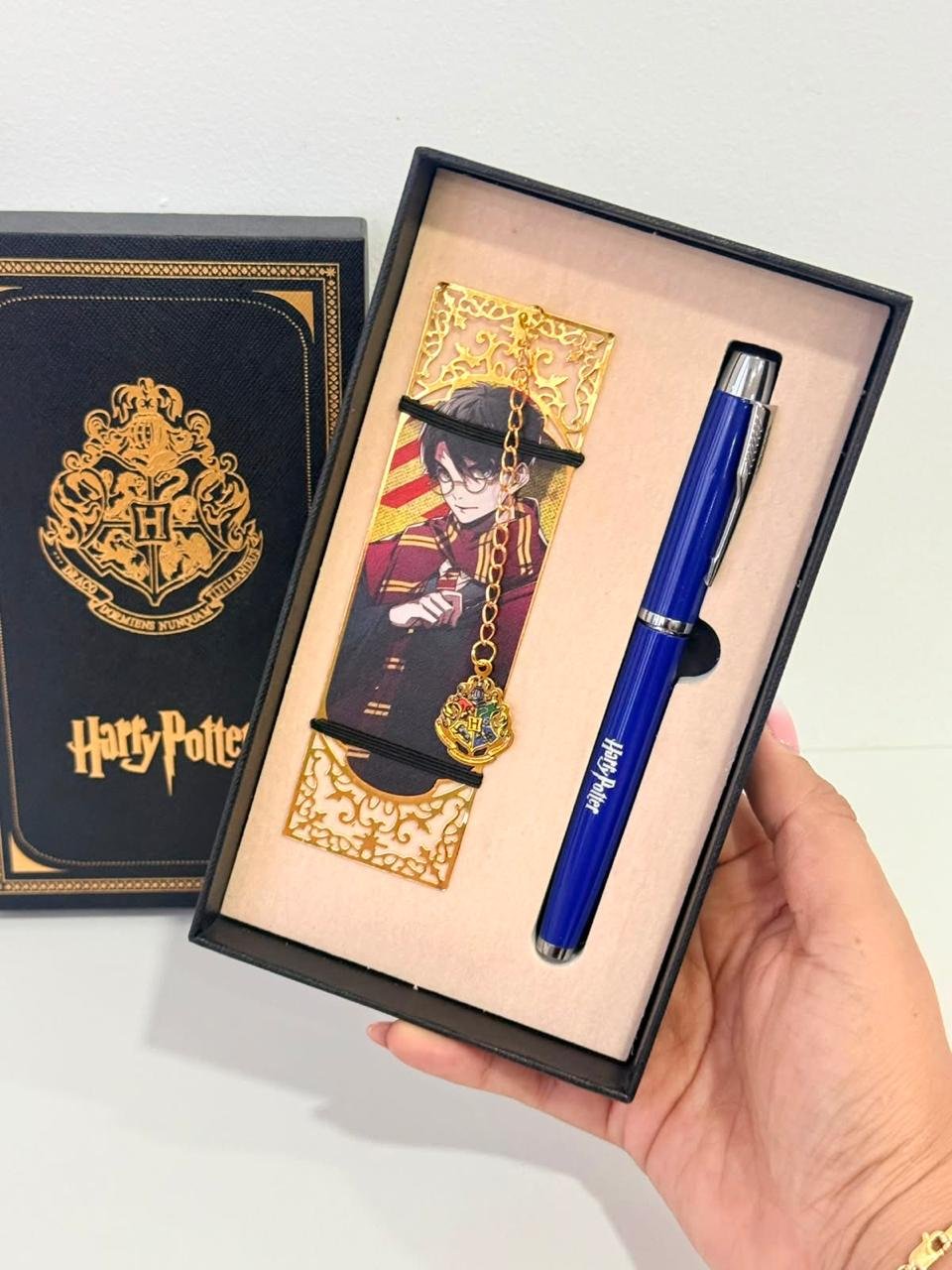 Kit de lujo boligrafo y separador de libro Harry Potter